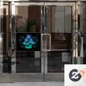 Toadvoorraad in Bushes Raamsticker (Kantoordeur)