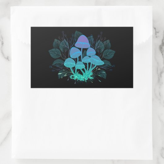 Toadvoorraad in Bushes Rechthoekige Sticker (Tas)