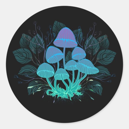 Toadvoorraad in Bushes Ronde Sticker (Voorkant)