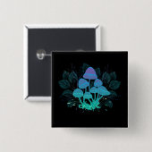 Toadvoorraad in Bushes Vierkante Button 5,1 Cm (Voorkant /achterkant)