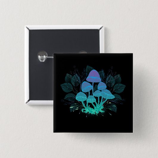 Toadvoorraad in Bushes Vierkante Button 5,1 Cm (Voorkant /achterkant)