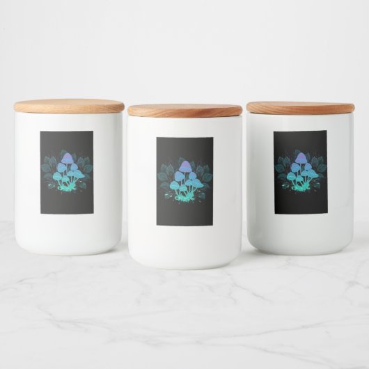 Toadvoorraad in Bushes Voedselcontainer Etiket (Flessen)