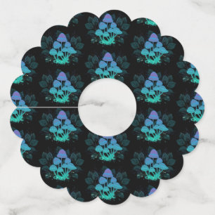 Toadvoorraad in Bushes Wijnglaslabel