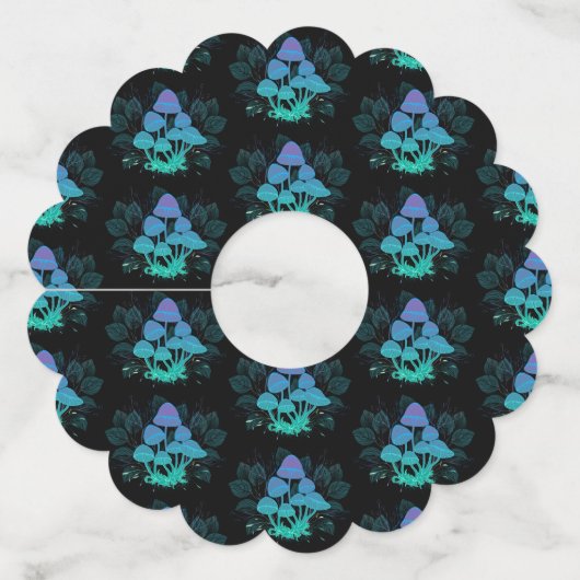 Toadvoorraad in Bushes Wijnglaslabel (Voorkant)