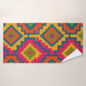 TOALHA CORES GEOMÉTRICO  BADHANDDOEK (Badhanddoek)