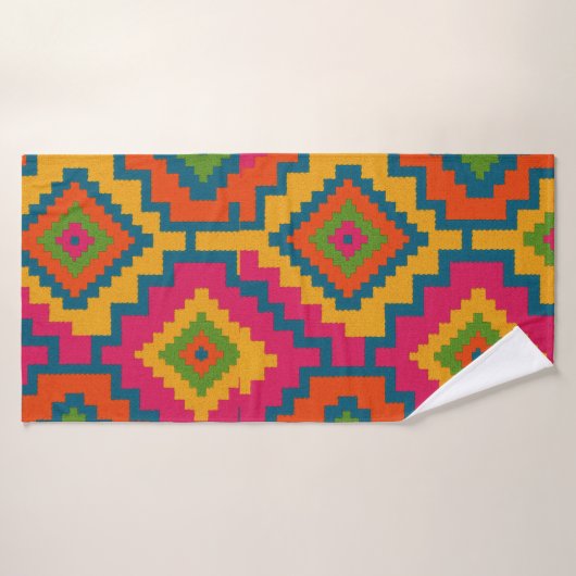 TOALHA CORES GEOMÉTRICO  BADHANDDOEK (Badhanddoek)