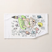 Toalha de mão, desenho  infantil. handdoek (Handdoek)
