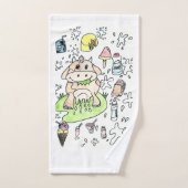 Toalha de mão, desenho  infantil. handdoek (Handdoek)