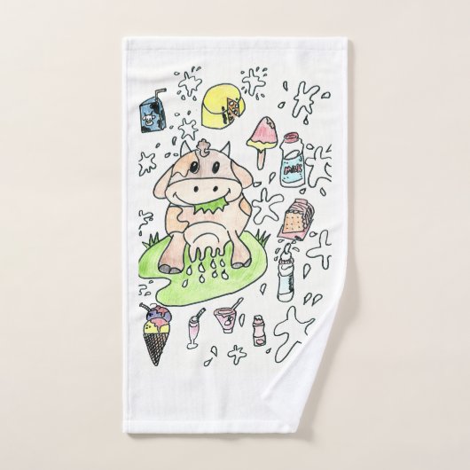 Toalha de mão, desenho  infantil. handdoek (Handdoek)