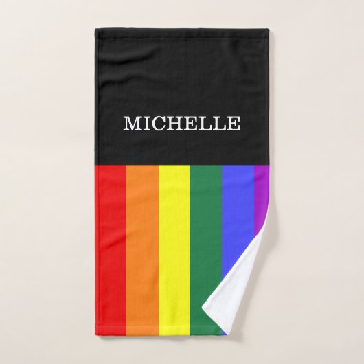 Toalha de Mão Orgulho Gay Rainbow Personalizado Handdoek (Handdoek)