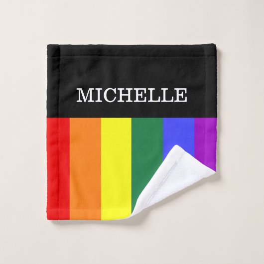 Toalha de Rosto Orgulho Gay Rainbow Personalizado Washandje (Wasdoekje)