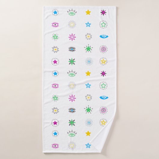 Toalha Olhos coloridos Badhanddoek (Badhanddoek)