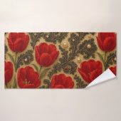 TOALHA Tulipas e Renda  DESIGN  Badhanddoek (Badhanddoek)