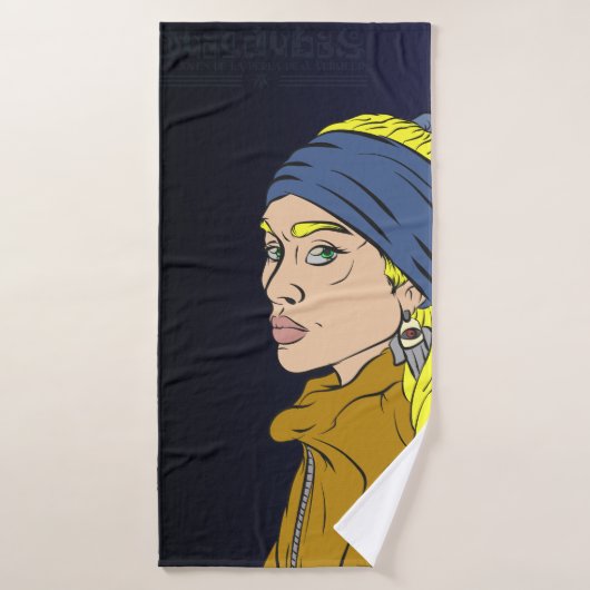 Toalla de Baño de Versión de La Joven de la Perla Badhanddoek (Badhanddoek)