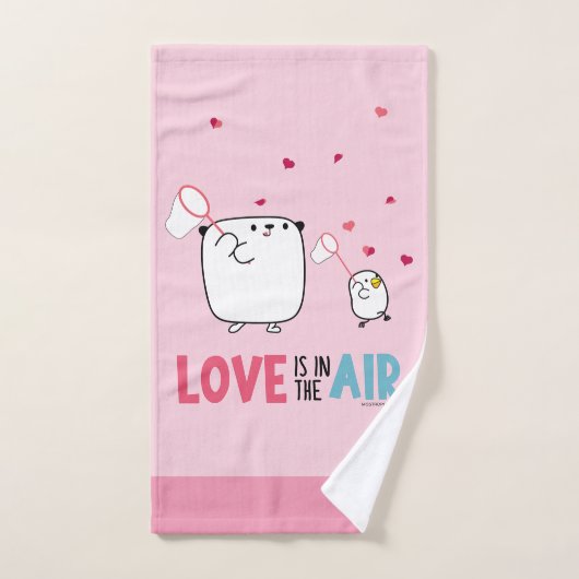 Toalla de mano Mostropi│Love is in the air Handdoek (Handdoek)