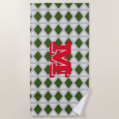 Toalla de playa con inicial strandlaken (Voorkant)