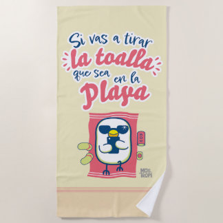 Toalla de playa│si vas a tirar la toalla strandlaken