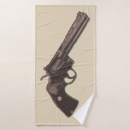 Toallas de baño revolver Colt Python Wester Bad Handdoek