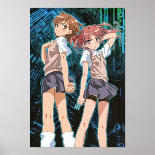 Toaru Series Misaka Mikoto Shirai Kuroko Poster (Voorkant)