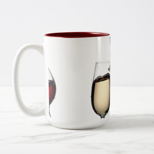 **** TOASSERINGSWIJN**** TWEEKLEURIGE KOFFIEMOK (Links)