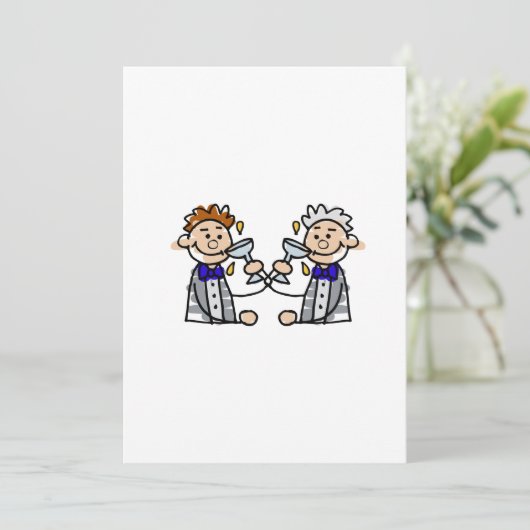 Toast aan de Groomen Kaart (Staand voorkant)