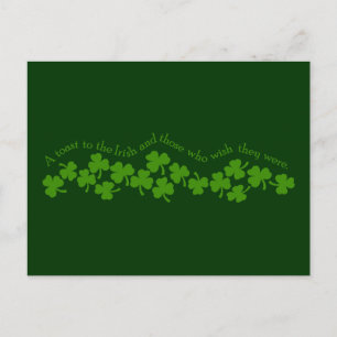 Toast aan het Ierse Briefkaart
