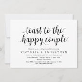 Toast aan het vrolijke bruiloft-feest kaart (Voorkant)