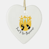 Toast aan nieuw begin keramisch ornament (Rechts)