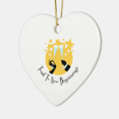 Toast aan nieuw begin keramisch ornament (Links)