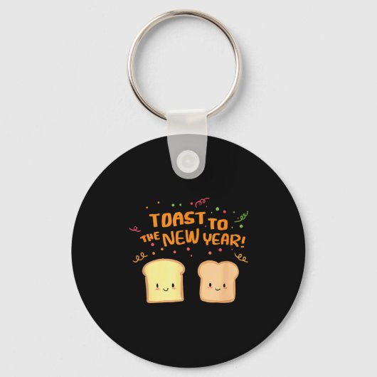 Toast Aan Nieuw Jaar Grappig En Sleutelhanger (Voorkant)
