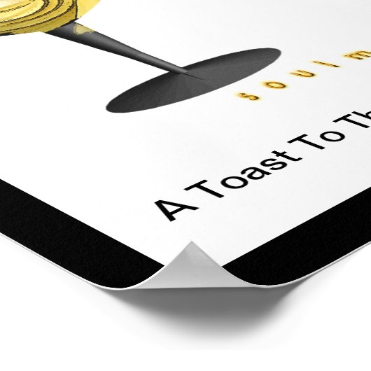 "Toast aan ons"* Poster (Hoek)