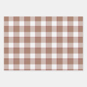 Toast Brown and Athens Gray Plaid Inpakpapier Vel (Voorkant 3)