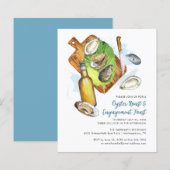 Toast budget voor het Verloving van Oyster Roast (Voorkant / Achterkant)