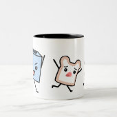 Toast Chase-Mok Tweekleurige Koffiemok (Center)