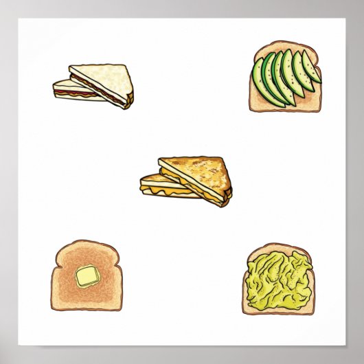 Toast collectie poster (Voorkant)