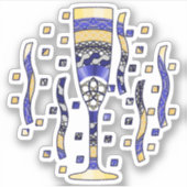 Toast Contour Sticker nieuwjaar (Voorkant)