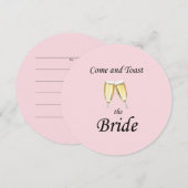 Toast de Bride Bachelorette Party Kaart (Voorkant / Achterkant)