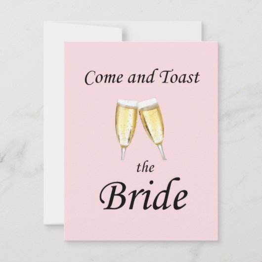 Toast de Bride Bachelorette Party Kaart (Voorkant)