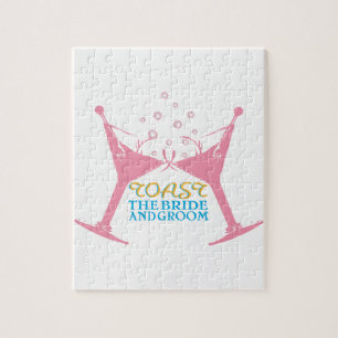 Toast de bride en de groom legpuzzel