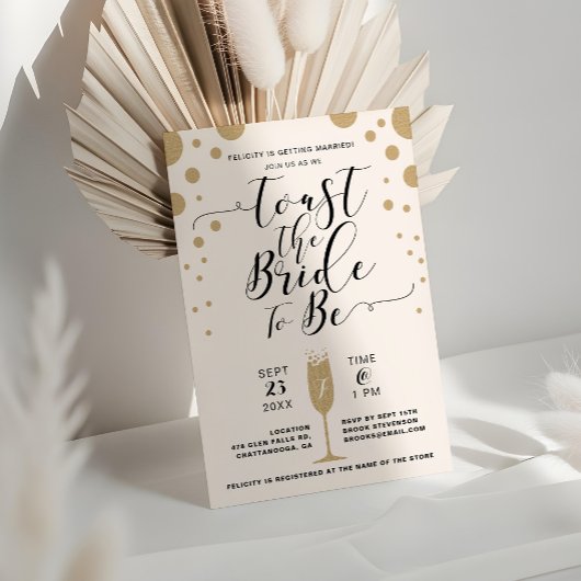 Toast de bride | Vrijgezellenfeest Champagne Bubbl Kaart