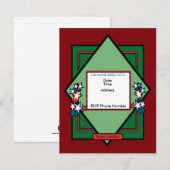 Toast de Kaart van de Uitnodiging van Feestdagen (Voorkant / Achterkant)