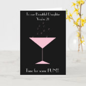 TOAST DOCHTER 21E VERJAARDAG KAART (Gele Bloem)