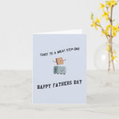 Toast een grote stap naar een gelukkige vaderdag kaart (Gele Bloem)