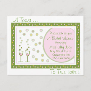 Toast, een toast... naar echte liefde. kaart