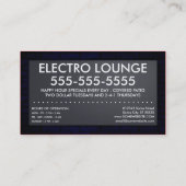 toast : elektrolounge visitekaartje (Achterkant)