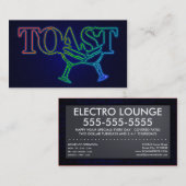 toast : elektrolounge visitekaartje (Voorkant / Achterkant)