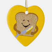 Toast en boter keramisch ornament (Rechts)