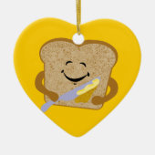 Toast en boter keramisch ornament (Voorkant)