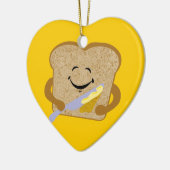 Toast en boter keramisch ornament (Links)