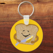 Toast en boter sleutelhanger (Voorkant)